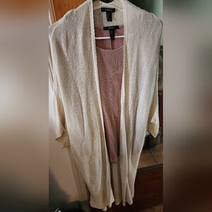 Forever 21 Sleeveless Top & Cardigan